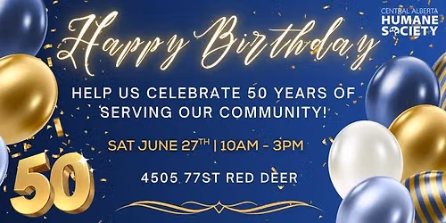 CA Humane\u2019s 50th Anniversary Celebration!