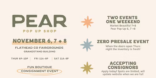 Fall 2025 Pear Pop UP