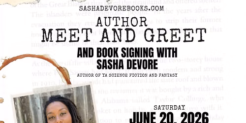Book Signing with Sasha DeVore