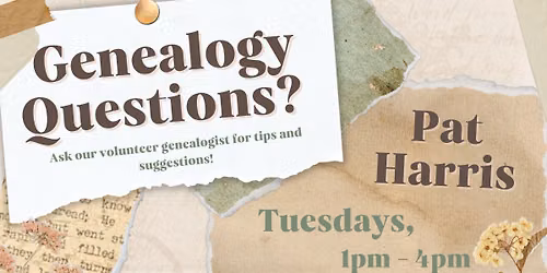Genealogy Help With Pat Harris