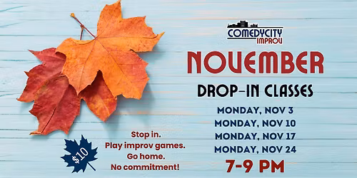 November Drop-In Improv Classes