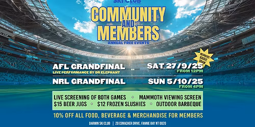 AFL Grand Final 2025 at Darwin Ski Club