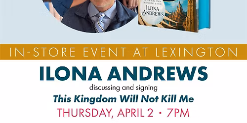 Ilona Andrews discussing and signing This Kingdom Will Not K*ll Me