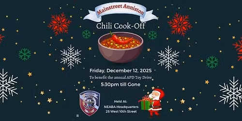 Main Street Anniston Chili Cookoff Benefitting the APD Toy Drive