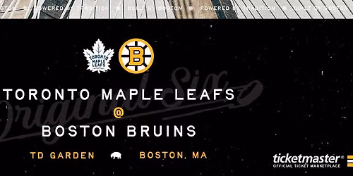 Toronto Maple Leafs at Boston Bruins at TD Garden