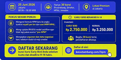HPM Nikel Baru: Menjaga Profit & Kelayakan Proyek