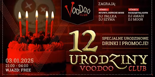 12. urodziny VooDoo Club