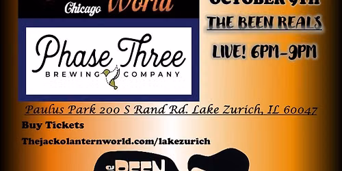 The Been Reals Jack O'Lantern World Lake Zurich Oct 9 6p