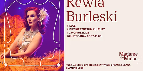 Rewia Burleski Madame de Minou Kieleckie Centrum Kultury 20.11.2025 Kielce