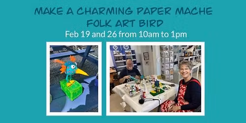 Make a Paper Mache Folk Art Bird