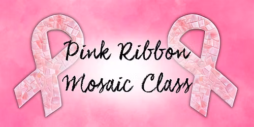 Pink Ribbon glass mosaic class at The Vineyard at Hershey