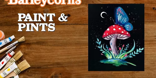 Paint Nite: Magic Mushroom Butterfly