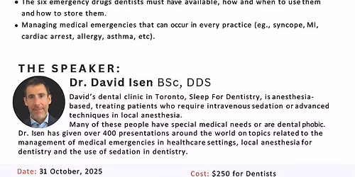 Medical Emergencies in the Dental Office by Dr. David Isen