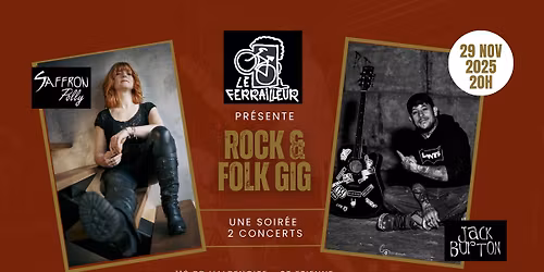 Saffron Polly & Jack Burton Live au Ferrailleur