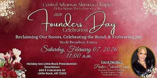 Central Arkansas Alumnae Chapter - 2026 Founders Day Observance