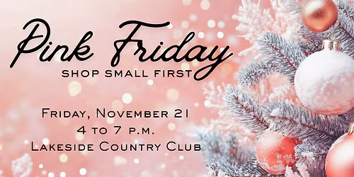 PINK FRIDAY - Shop Small First
