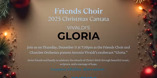 Christmas Cantata: Antonio Vivaldi's "Gloria"