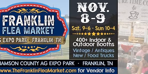 Franklin Flea Market ~ November 8-9