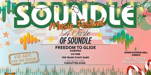 A Taste Of Soundle With Freedom To Glide and Special Guests Forgotten Gods