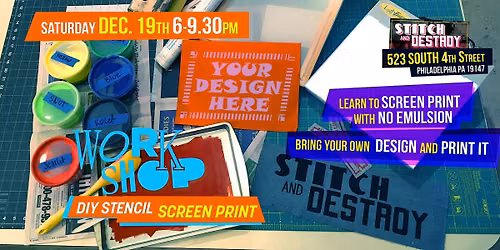 DIY Stencil Screen Print