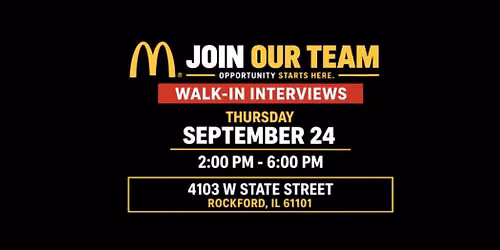 9\/24 New Rockford McDonald's- Immediate Interviews!
