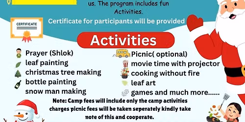 Christmas fun camp