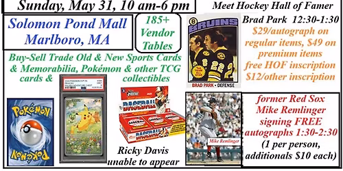 The Big Free Admission Sports Card & Pokemon Show