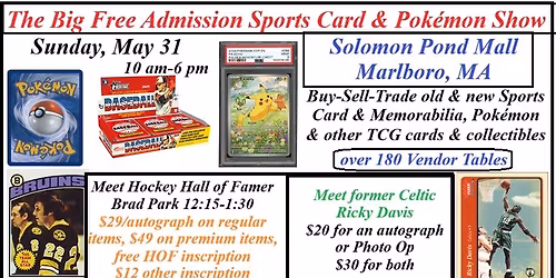 The Big Free Admission Sports Card & Pokemon Show