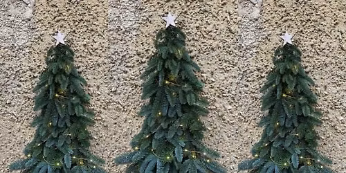 Christmas tree wreath making