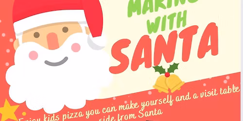 Pizza making with Santa