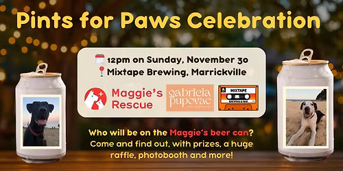 Maggie's Rescue: Pints for Paws Celebration