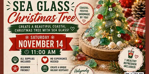 Christmas Tree Sea Glass