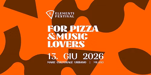 Elementi Festival 2026 - Sabato 13 giugno