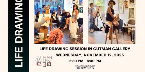 Life Drawing in Gutman Gallery - November 19, 2025