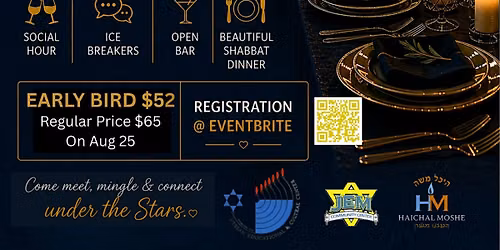 Singles Shabbat Dinner Under the Stars