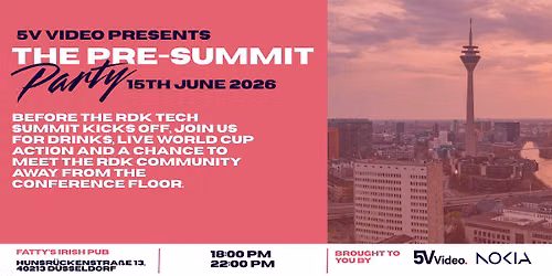 5V Video Presents 'The Pre-Summit Party' in partnership with Nokia