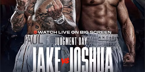 Jake vs Joshua Watch Party at The Icon! Big screens, big vibes.