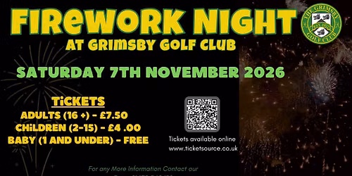 Firework Night @ Grimsby Golf Club