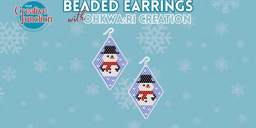 Indigenous Beaded Christmas Earrings \u2013 with Ohkwa:ri Creations