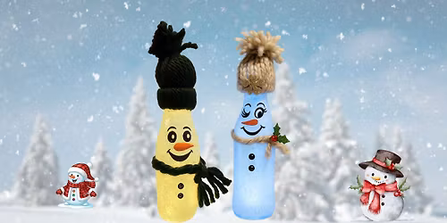 Light Up Snowman Magic! Create A Frosted Glass Snowman Workshop