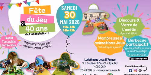 F\u00eate du jeu & 40 ans de l'association