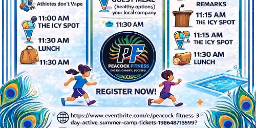 Peacock Fitness Half Day Camp