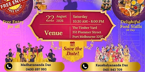 Sri Krishna Janamastami Cultural Program 2026 by Hare Krishna Melbourne