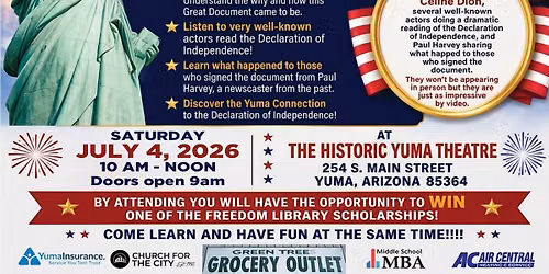 The Freedom Library Special 250 Independence Day Celebration