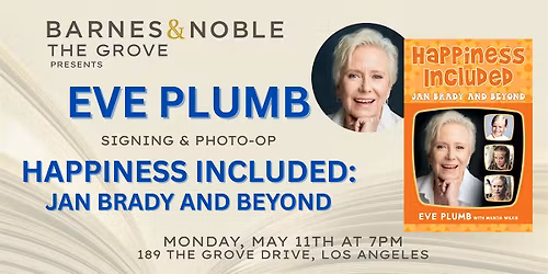 Eve Plumb celebrates HAPPINESS INCLUDED at B&N The Grove