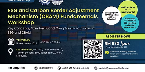ESG and Carbon Border Adjustment Mechanism (CBAM) Fundamentals Workshop