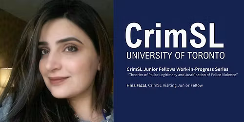 Work-in-Progress Workshop: Hina Fazal