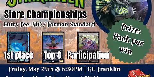 MTG: Secrets of Strixhaven Store Championship