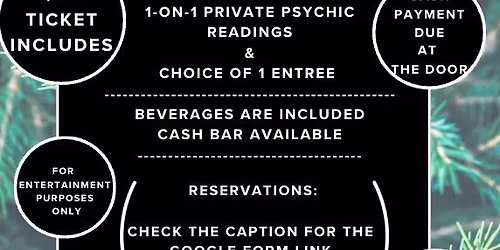 Psychic Dinner Night At Bunker Hill American