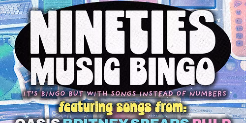 90s Music Bingo